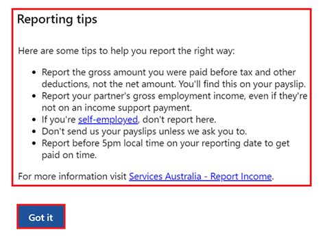 What to report when you report income to Centrelink .
